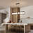 6 - Light Kitchen Island Lighting Dining Room Chandelier Linear Chandelier For Kitchen Island Rectangle Chandelier