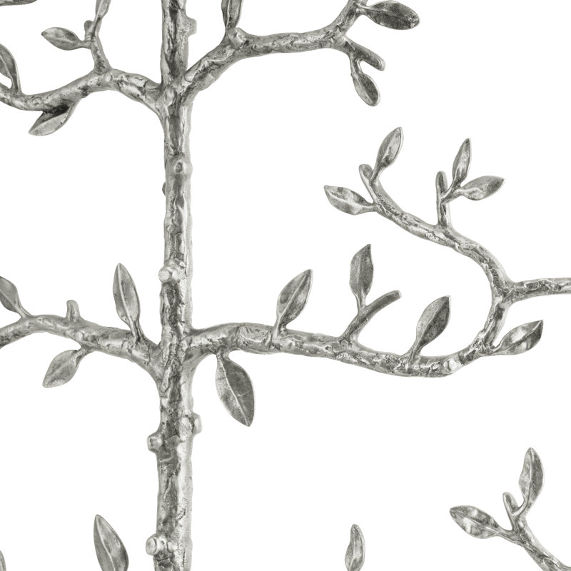 Espalier Christmas Ornament Tree Figurine / Sculpture, 48" H x 48" W x 2" D