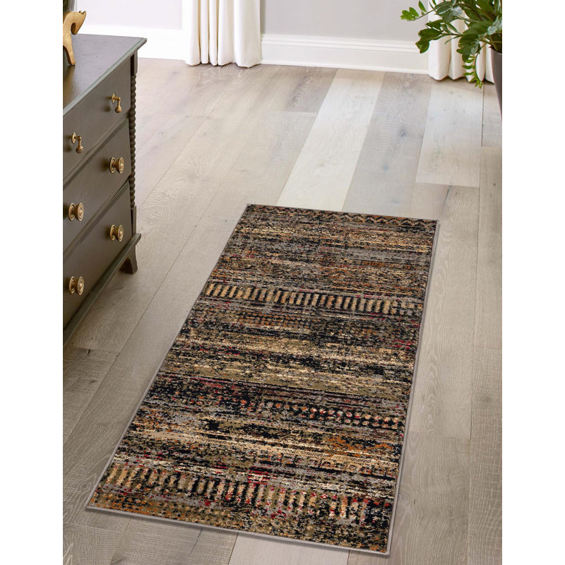 Blakely en polypropylène tissé par la machine Quigley, Tapis de couloir 2 pi x 5 pi 1 po
