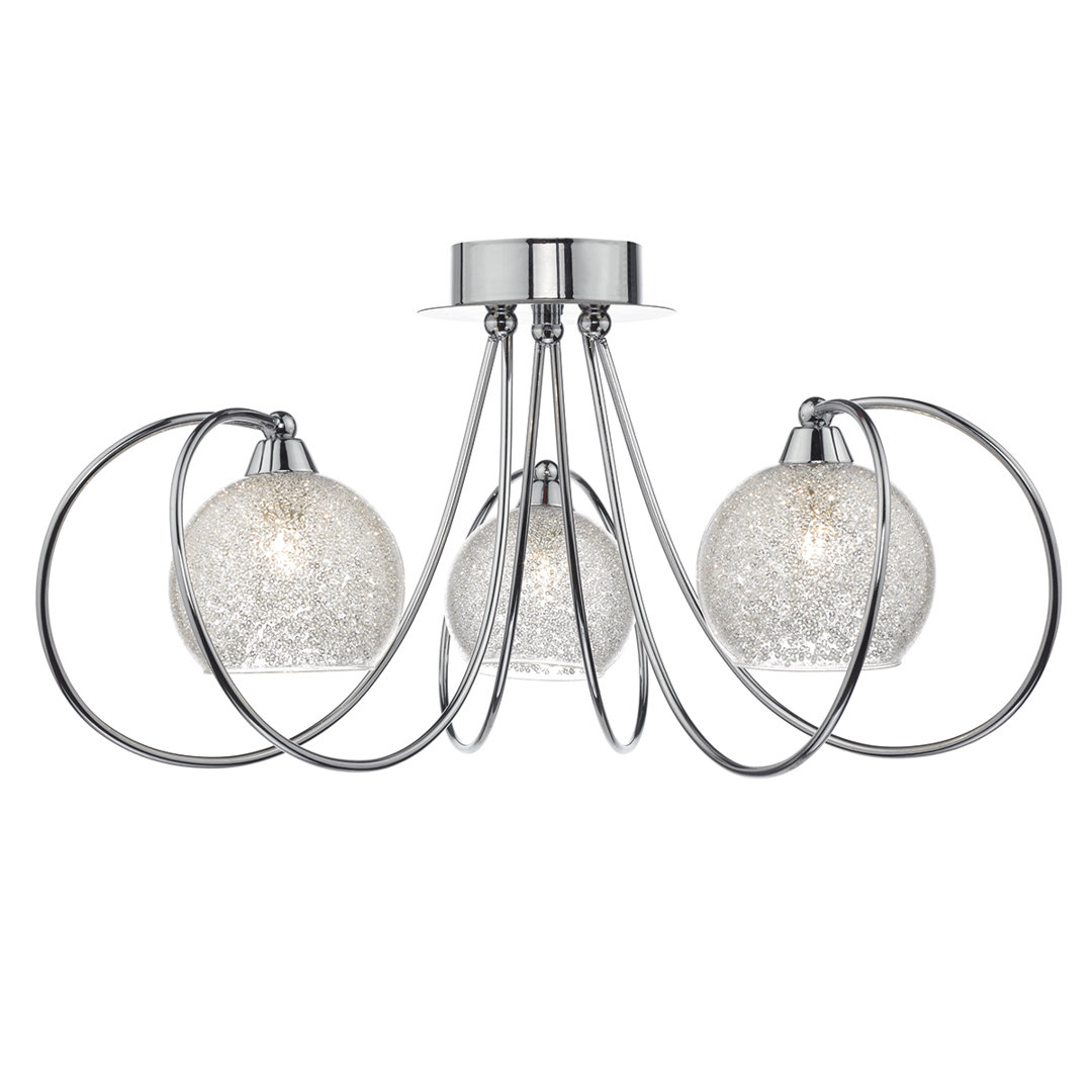 3-Light Semi Flush Mount