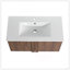 Ensemble de meuble-lavabo mural 36 po avec lavabo, meuble-lavabo flottant en ébène brun, portes à fermeture en douceur, grand ensemble de meuble-lavabo moderne (livré séparément)-129334064