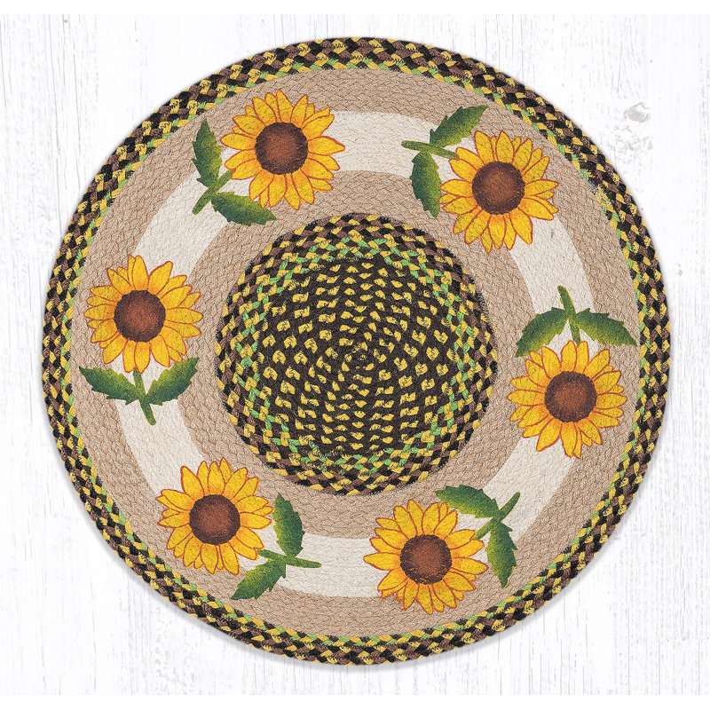 RP-593 Good Sunflower Round Patch 27"x27"