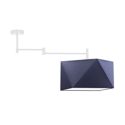 Demarie Fabric Semi Flush Mount