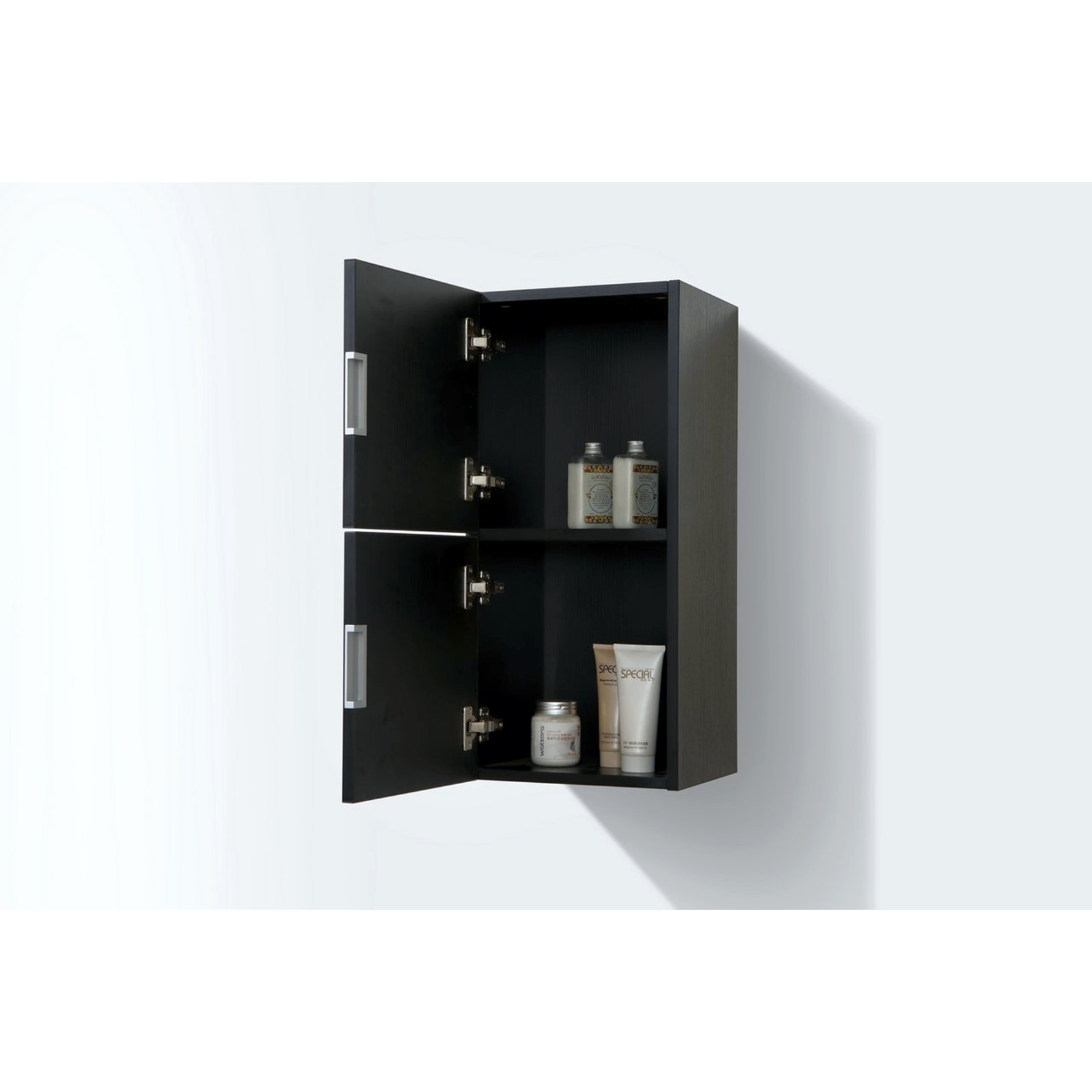 Royetta Linen Cabinet, Black 