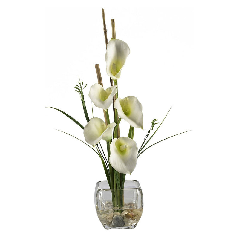 Calla lis illusion liquide avec crème cube, Crème