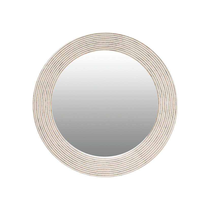 Dycus Wood Flat Wall Mirror