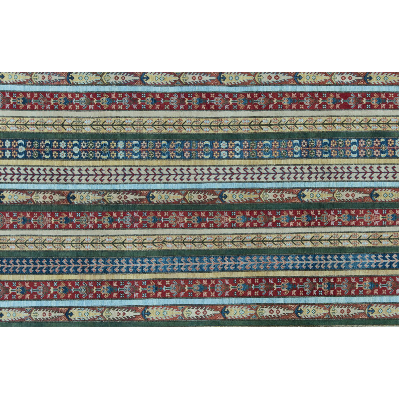 Aryana Hand Woven Wool Striped Area Rug
