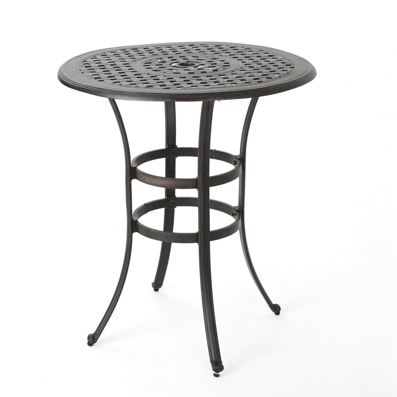 Table de bar en fonte d'aluminium