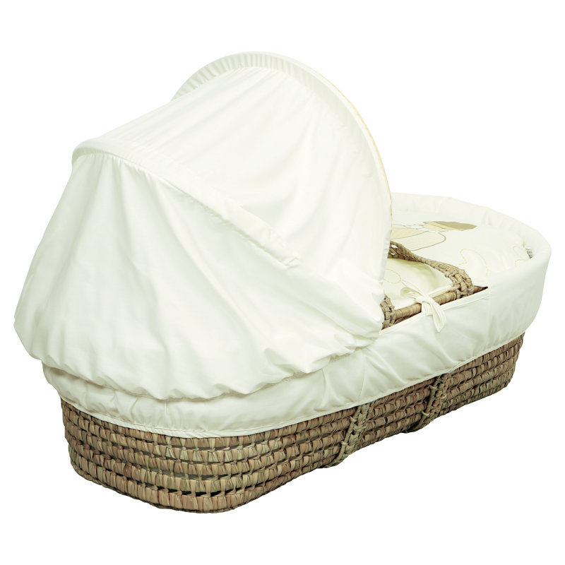Moses Basket with Bedding with Mattress