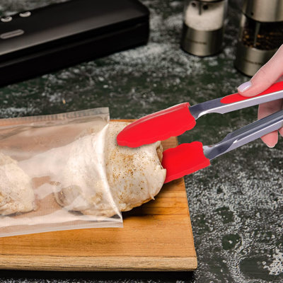 OVENTE Precut Vacuum Sealer Bags, 100 pcs 11” x 16” Heavy Duty Food Saver, BPA-Free for Airtight Storage, Meal Prep, Sous Vide, Microwave and Freezer Safe, Works with all Sealer Machine ACPSVPG100