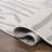 Sauvanne Modern Scandinavian Graphic Lines High-Low White/Light Gray Rug-1857455855