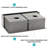 Double Bowl  Farmhouse Sink - 33" X 21" X 10" Stainless Steel Apron Front Kitchen Sink 16 Gauge With Two 10" Deep Basin