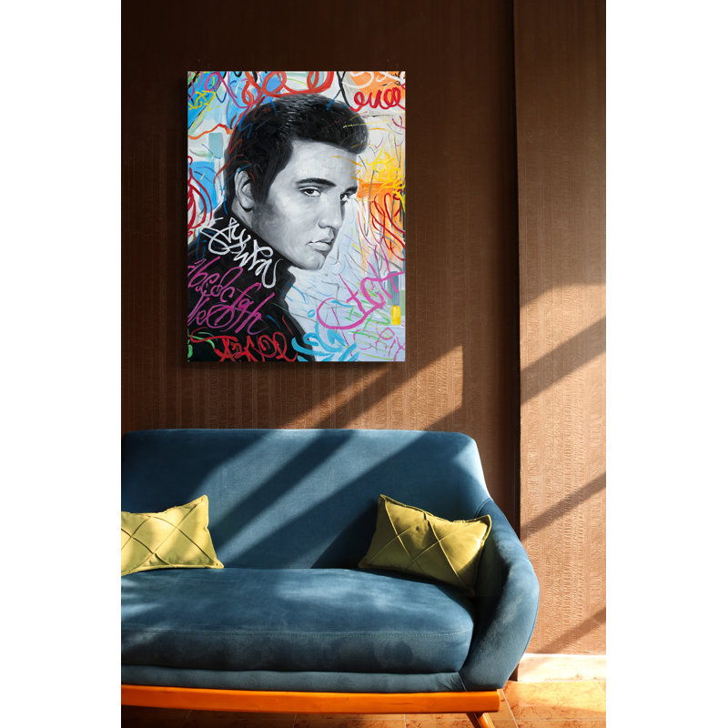 Elvis - Wrapped Canvas Painting