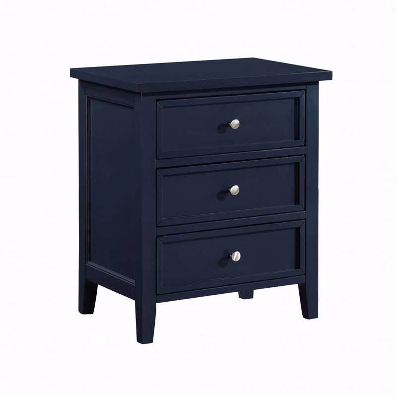 3-Drawer Nightstand - Midnight Blue