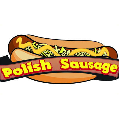 Bannière de saucisses polonaises
