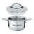 Cov''d Mini Pots, 18/10 SS, Set Of 4, 2.5"