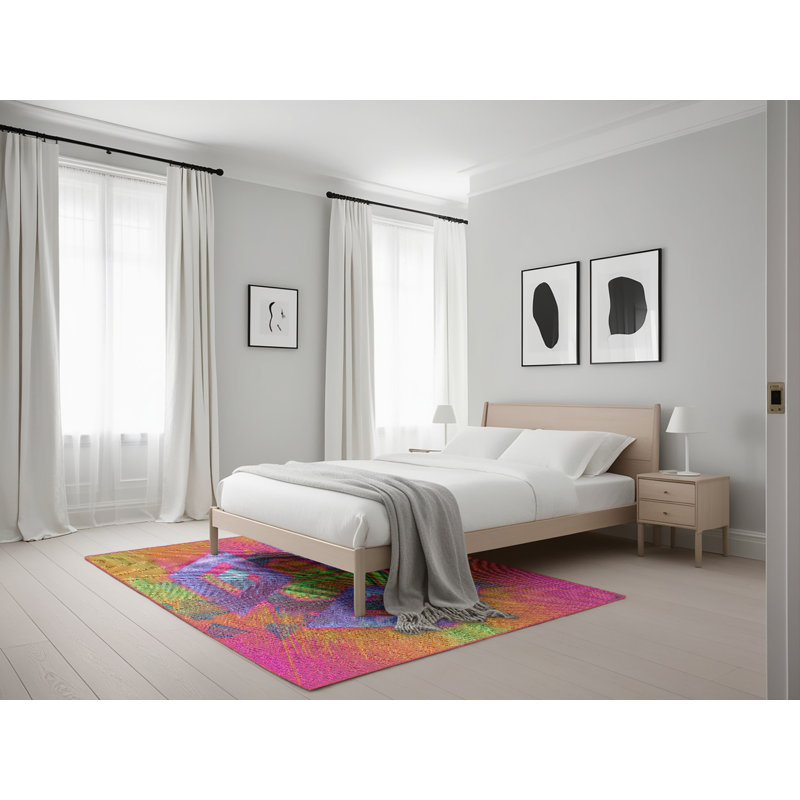Tapis rose, Rectangle 5 pi x 7 pi