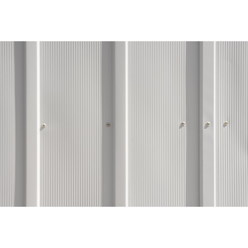 Small Gray Metal Vertical Storage Shed Kit