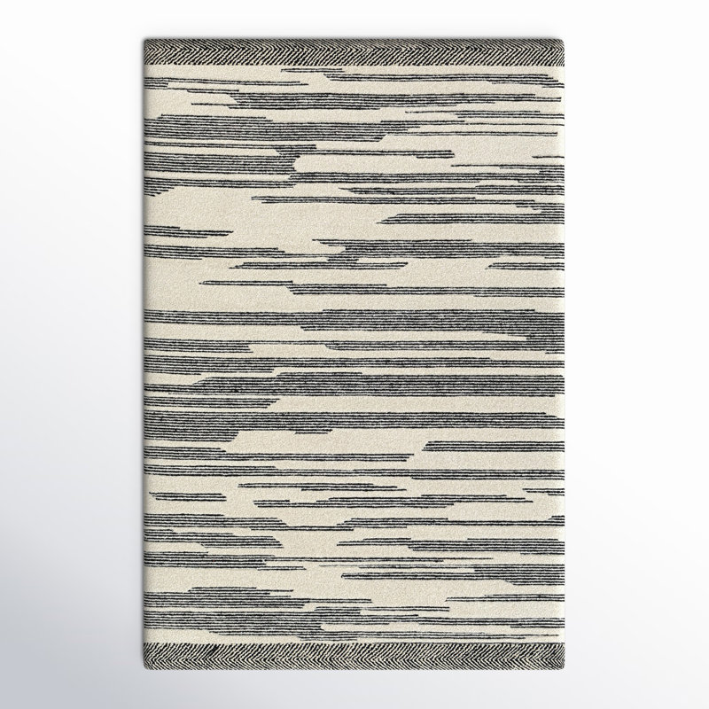 Lumia Hand Tufted Wool Indoor Rug, Rectangle 3' x 5'
