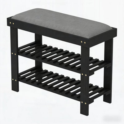 3-Tier Entryway Shoe Storage Bench