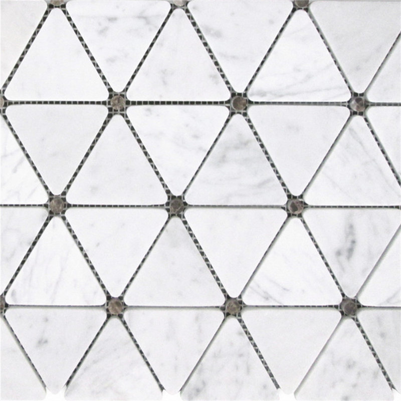 Carreau de mosaïque en marbre 11 po x 13 po