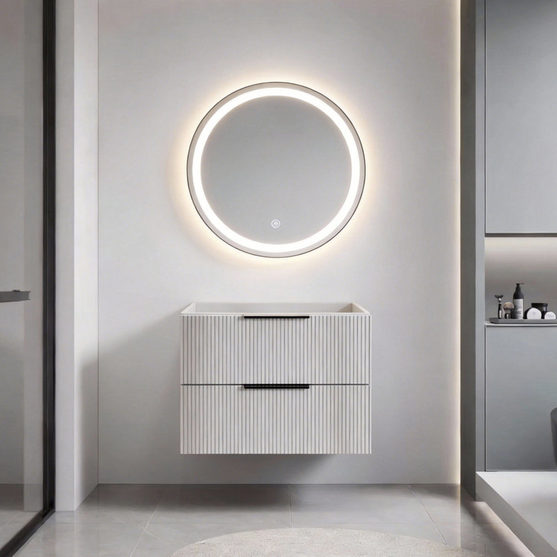 Meuble-lavabo moderne (doit inclure le meuble-lavabo et le lavabo) avec rangement