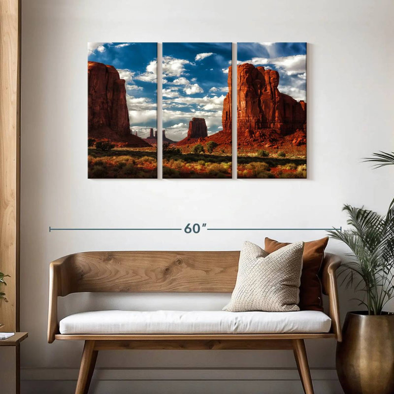 Paysage désertique d'Alvord Monument Valley, H 28 po x l 45 po