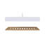 47,24 po X P 18,11 po P 8,15 po Meuble-lavabo mural simple H en bois naturel avec acrylique blanc