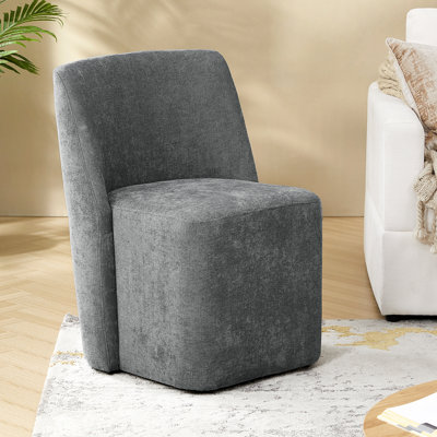 Leonas Modern 32.7"H Dining Chair with Caster