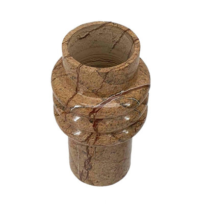 Vase court en marbre Carelyn