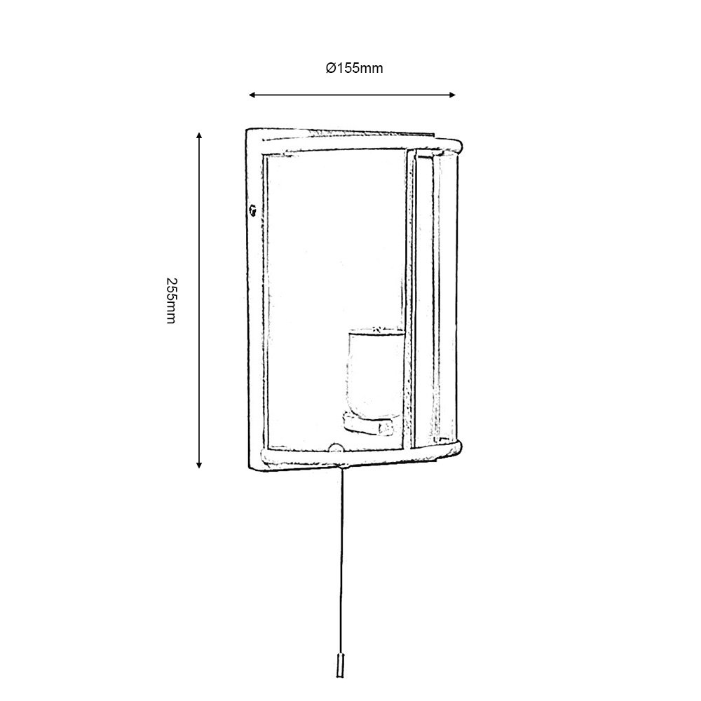 Fern 1-Light Dimmable Flush Mounted Sconce