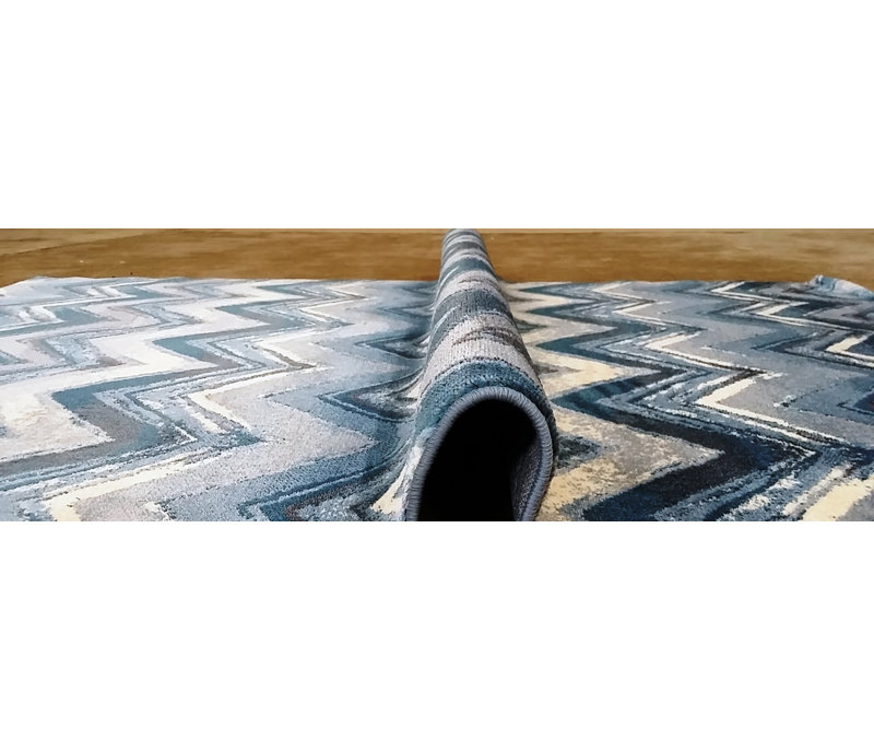 Tapis bleu foncé Geren, 10 pi x 13 pi