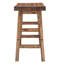 Tabouret de comptoir en bois d'acacia massif Durango de 26 po, naturel-621266854-543904401