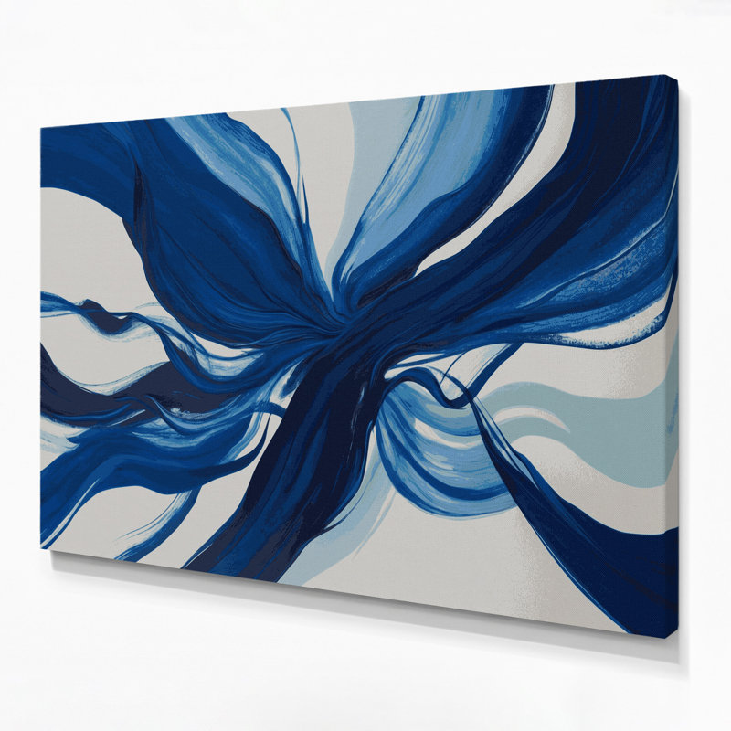 Lyrical Abstraction 38 Blue Canvas Wall Art