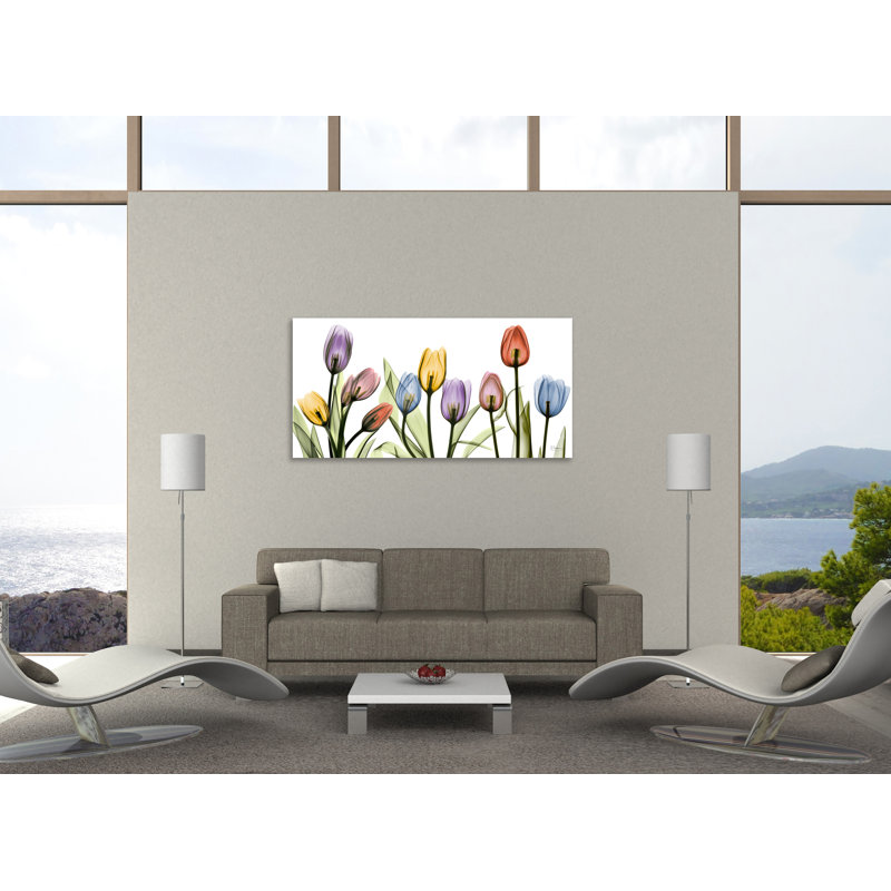 " Tulipscape " by Albert Koetsier, 12" H x 24" W x 1.5" D