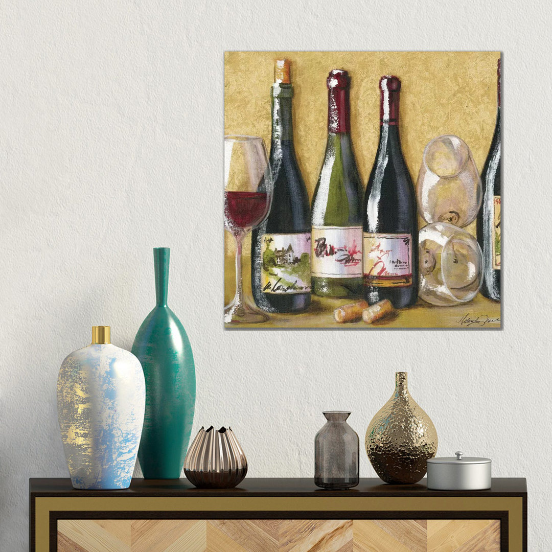 2013 Wine Tray von Malenda Trick - Galerie-verpackte Leinwand Giclée auf Leinwand