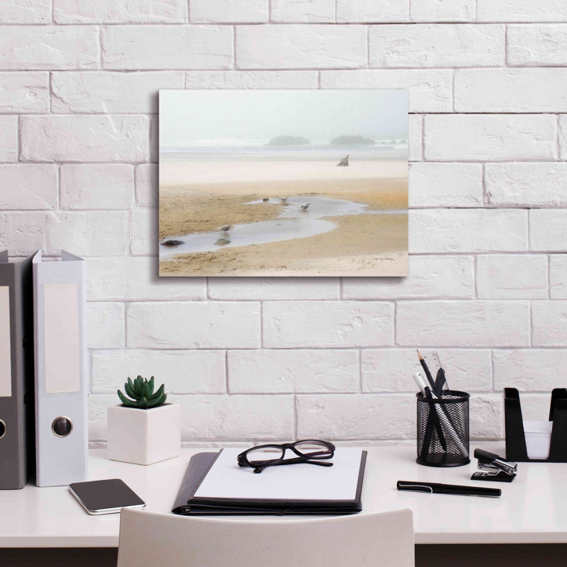 Rosecliff Heights «Cold Beach II» par Debra Van Swearingen, art mural sur toile, H 12 po x l 16 po x P 0,75 po