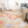 Demetia Floral Rectangle: 153 x 215 cm Area Rug