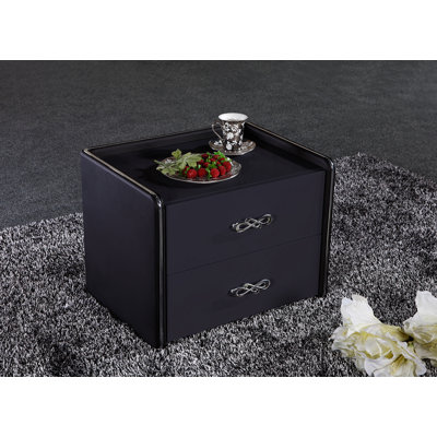 Table de chevet 2 tiroirs Janae