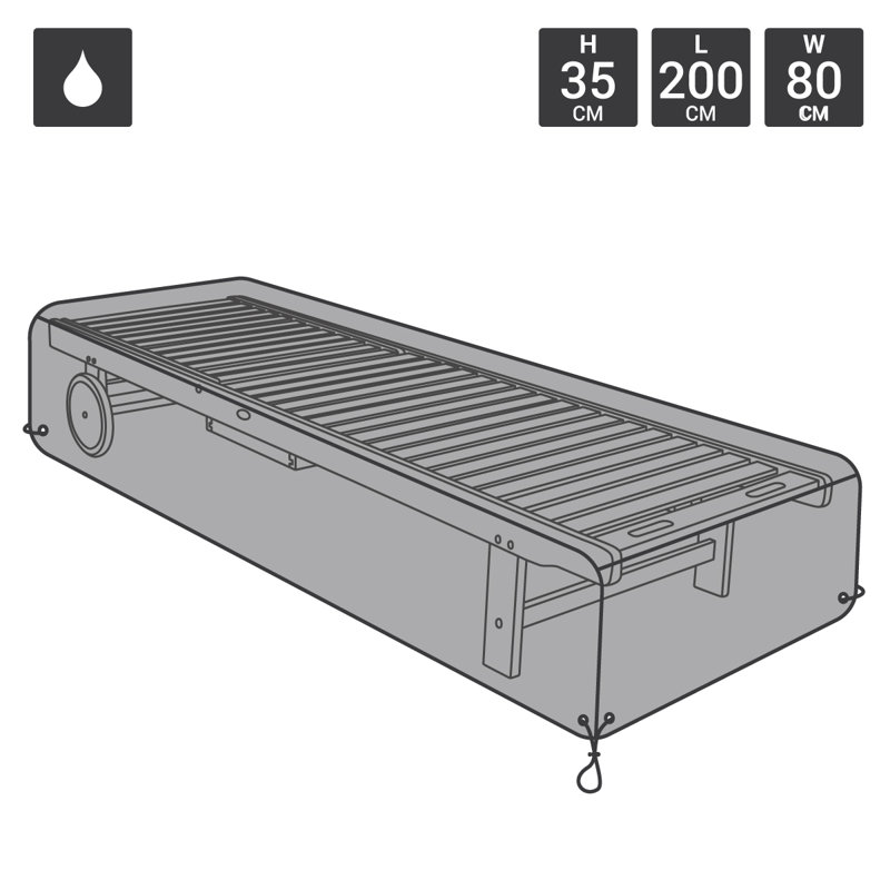 Outdoor Patio Chaise Lounge Cover