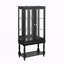 Vitrine lumineuse avec espace de rangement ouvert-133156101