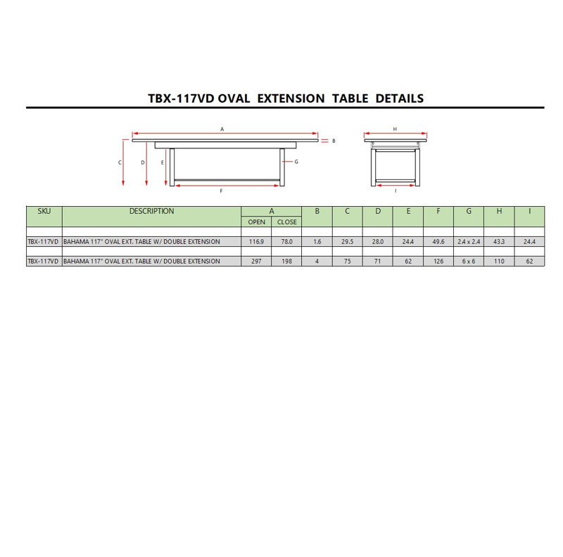Bahama Outdoor Oval Teak Dining Table
