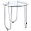 Ensemble de tables basses rondes en verre trempé 2 pièces Dutton, parfait pour les espaces de vie modernes et élégants.
