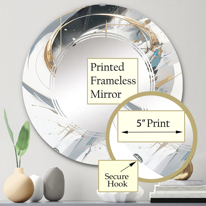 Miroir Ouillines, 24 po x 24 po
