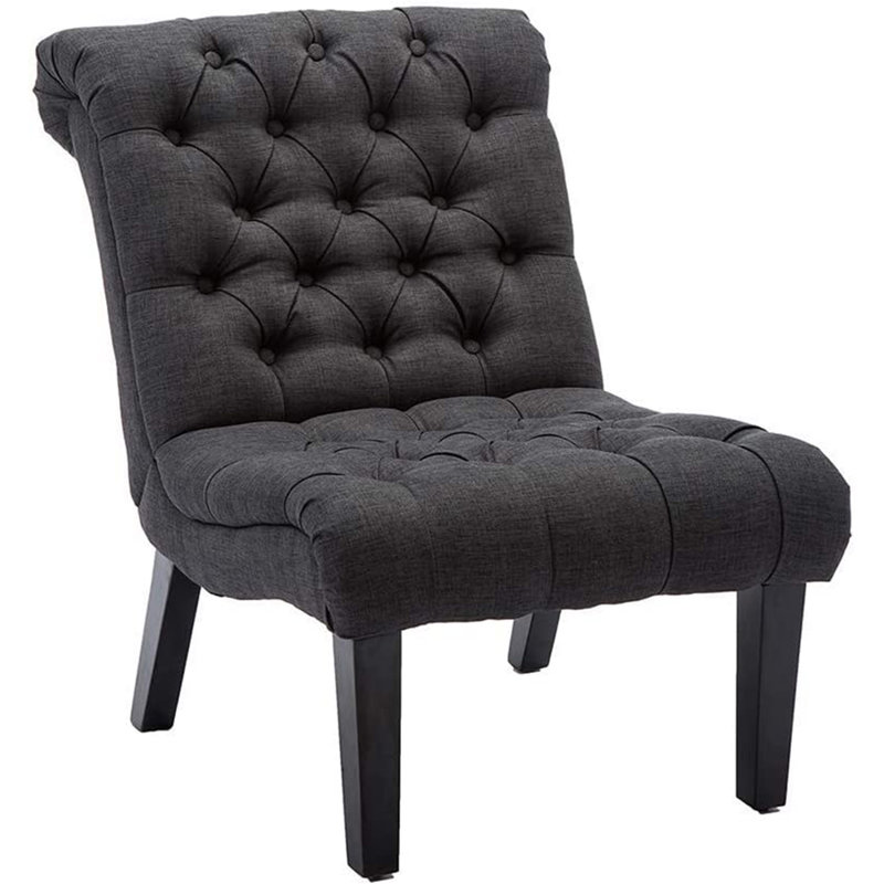 Scribner Upholstered Accent Chair, Gray