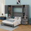 Lit escamotable Murphy avec armoire spacieuse, tiroirs et étagères-1283189078-1283189080