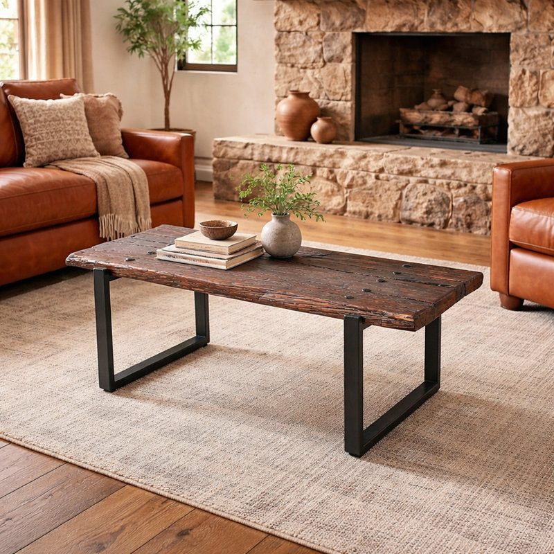 Iron Base Coffee Table