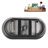 59" Streamline Soaking Glossy Black Freestanding Tub and Tray With Internal Drain-112235498