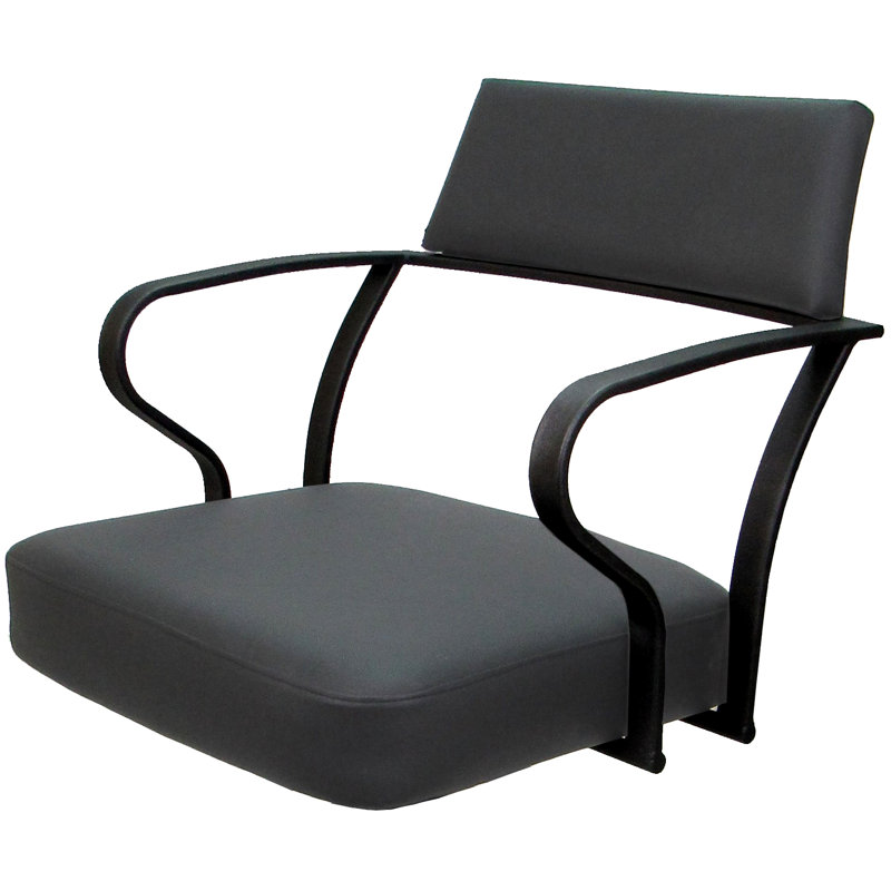 Tabouret pivotant très grand 34,00 po Jabria, Noir, Gris