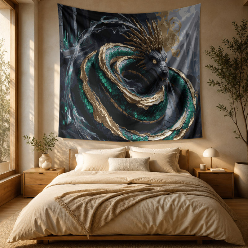 Tapisserie murale Sci Fi Basilisk, 51 po x 60 po